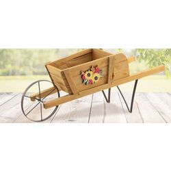 Carucior decorativ pentru flori Costway TA10022CF (Natural) Thumb