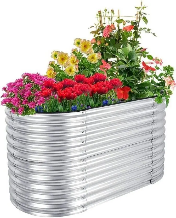 Горшок Costway GT3769 (Silver) - 2