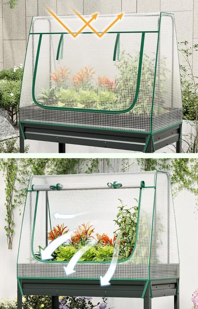 Грядка-теплица Costway GT4256GR (Grey)