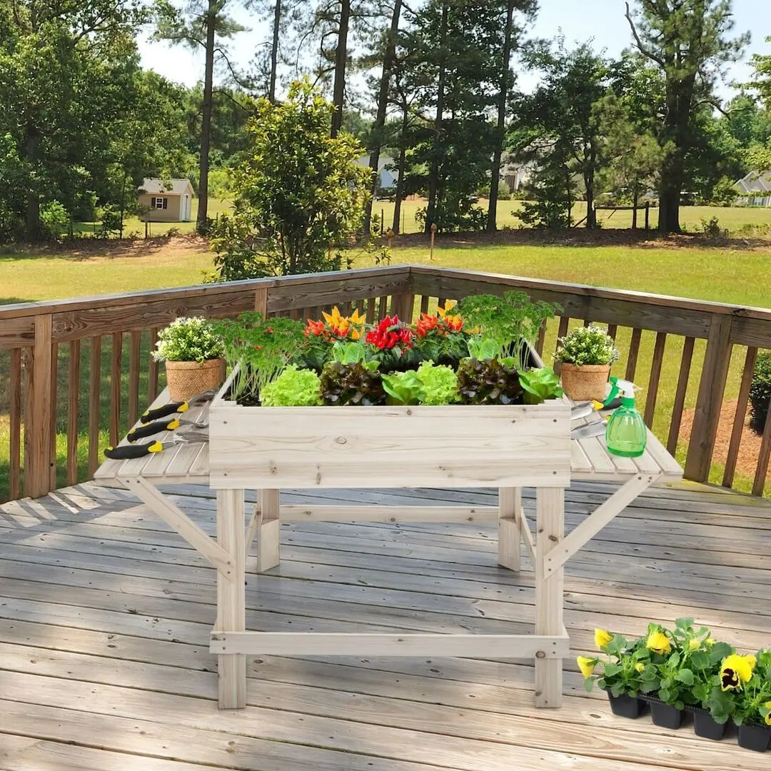 Цветочный ящик Costway TH10012 (Natural Wood) - 2