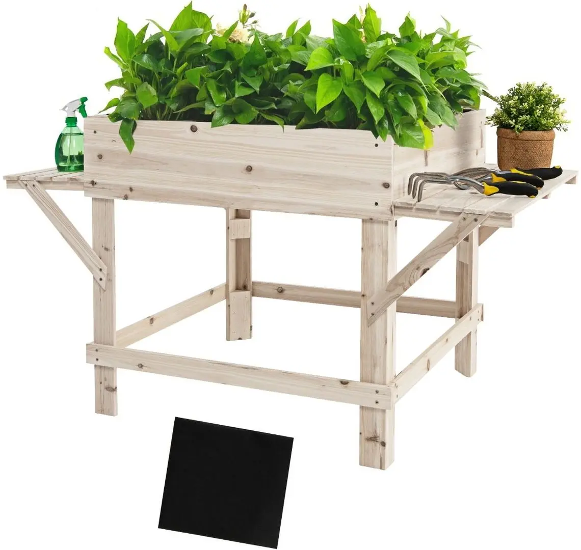 Цветочный ящик Costway TH10012 (Natural Wood) - 4