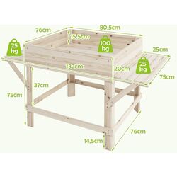 Цветочный ящик Costway TH10012 (Natural Wood) Thumb