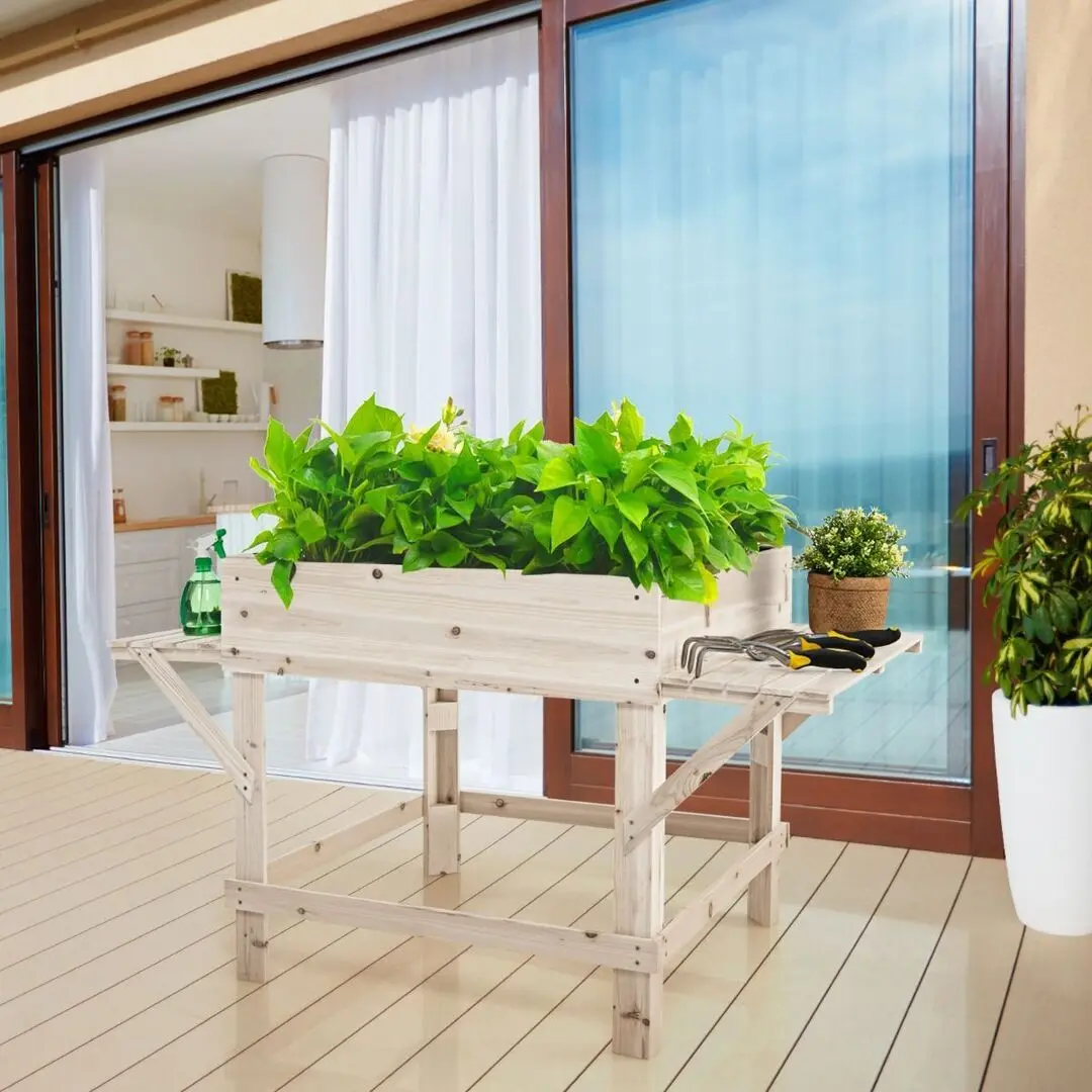 Цветочный ящик Costway TH10012 (Natural Wood)