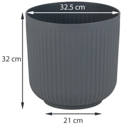 Set ghiveciuri pentru flori Costway HZ10373GR-2 2pcs (Gray) Thumb