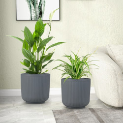 Set ghiveciuri pentru flori Costway HZ10373GR-2 2pcs (Gray) Thumb