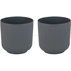 Set ghiveciuri pentru flori Costway HZ10373GR-2 2pcs (Gray)