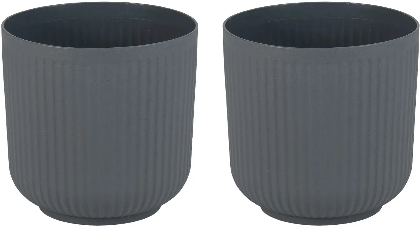 Set ghiveciuri pentru flori Costway HZ10373GR-2 2pcs (Gray)