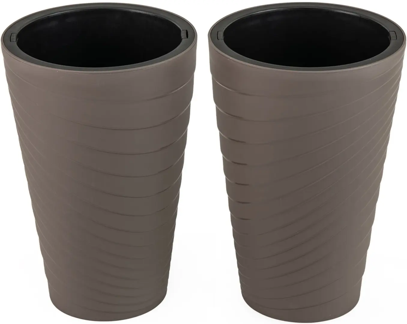 Комплект цветочных горшков Costway HZ10374BN-2 2pcs (Brown)