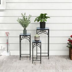 Set de suporturi pentru flori Costway GT4070 (Black) Thumb