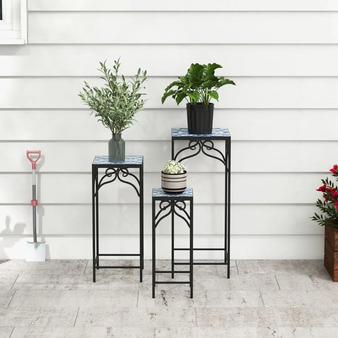 Set de suporturi pentru flori Costway GT4070 (Black) - 6