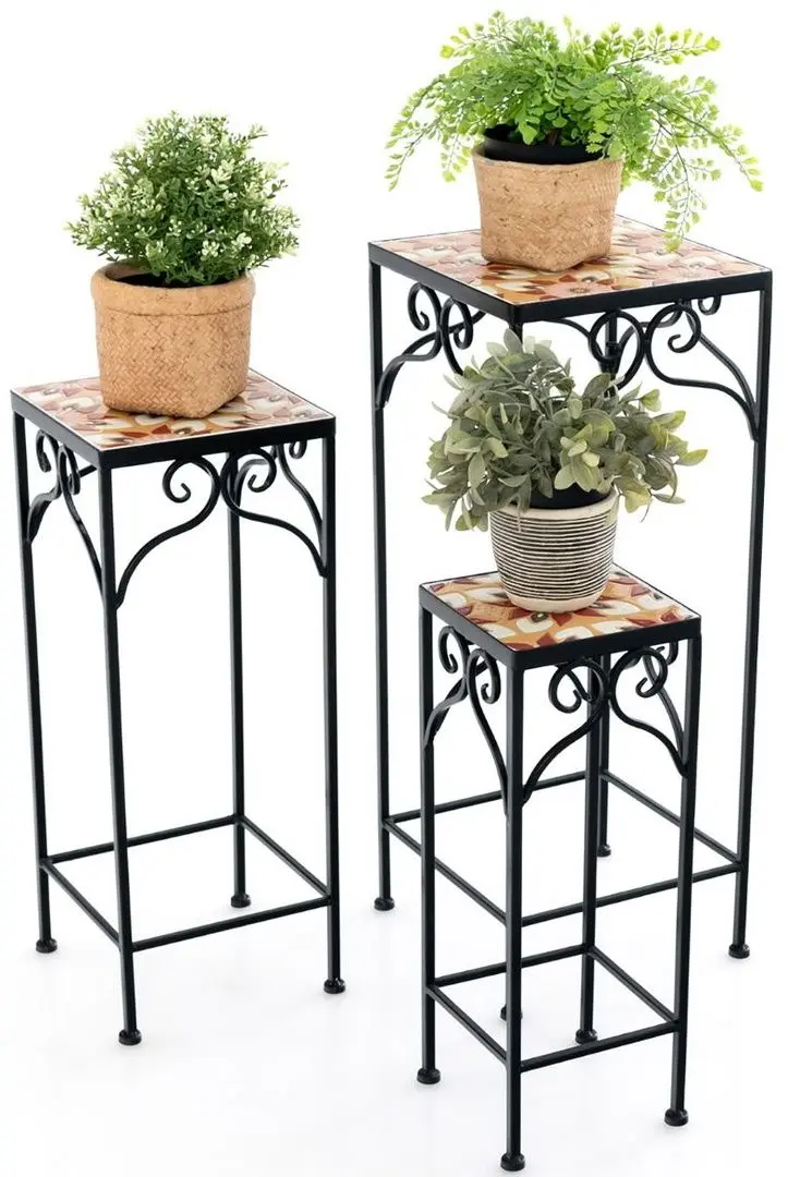 Set de suporturi pentru flori Costway GT4071 (Black) - 2