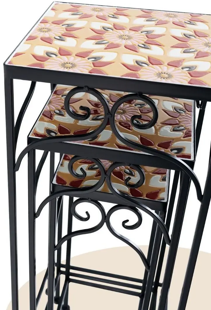 Set de suporturi pentru flori Costway GT4071 (Black) - 4