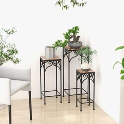 Set de suporturi pentru flori Costway GT4071 (Black) Thumb