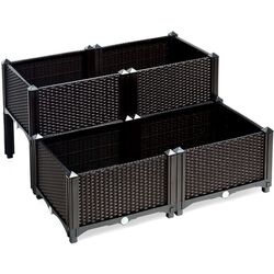 Set de suporturi pentru flori Costway OP70301BN (Brown) Thumb