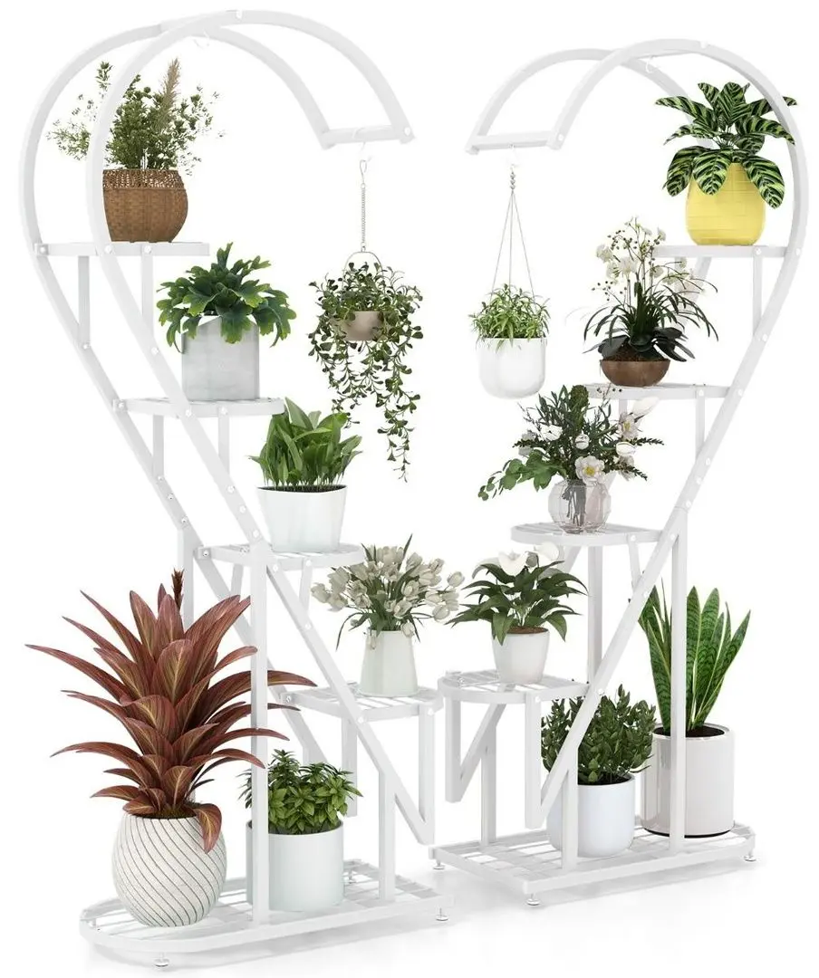 Комплект стеллажей для цветов Costway GT4090WH (White) - 2