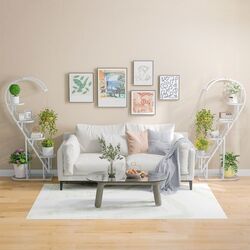 Комплект стеллажей для цветов Costway GT4090WH (White) Thumb