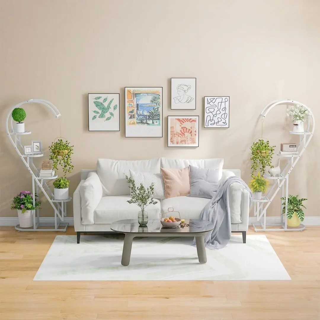 Комплект стеллажей для цветов Costway GT4090WH (White) - 4