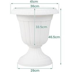 Set ghiveciuri Costway HZ10372WH-2 2pcs (White) Thumb
