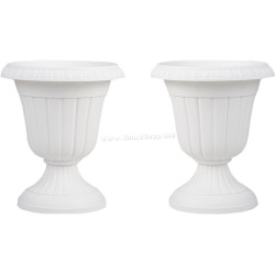 Set ghiveciuri Costway HZ10372WH-2 2pcs (White)