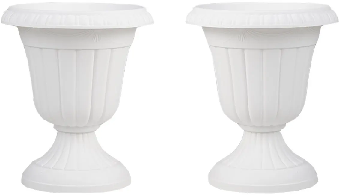 Set ghiveciuri Costway HZ10372WH-2 2pcs (White)