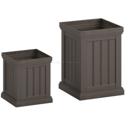 Set ghiveciuri Costway HZ10375BN 2pcs (Brown)