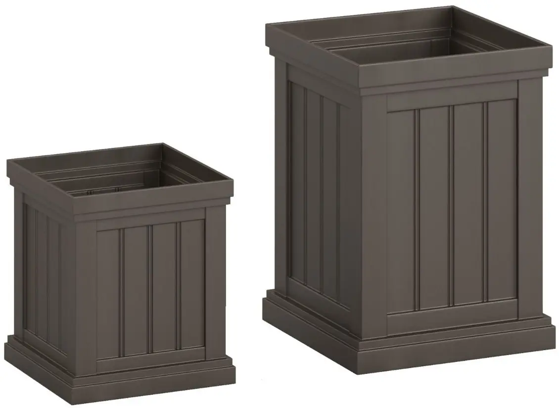 Set ghiveciuri Costway HZ10375BN 2pcs (Brown)