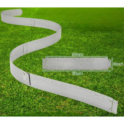 Bordura metalica de gradina Costway NP12639 110x20 (Silver) Thumb
