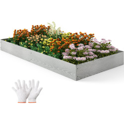 Bordura metalica de gradina Costway NP12639 110x20 (Silver) Thumb