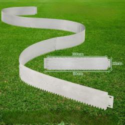 Bordura metalica de gradina Costway NP12640 110x22 (Silver) Thumb