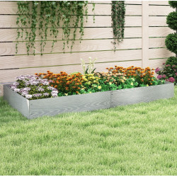 Bordura metalica de gradina Costway NP12640 110x22 (Silver)