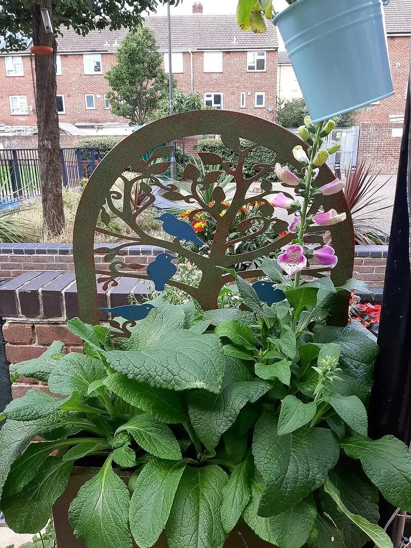 Set ghiveciuri pentru flori Costway GT4034CP-2 (Rust) - 4