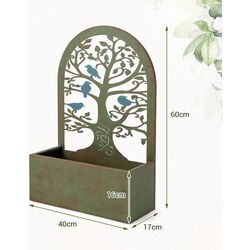 Set ghiveciuri pentru flori Costway GT4034CP-2 (Rust) Thumb