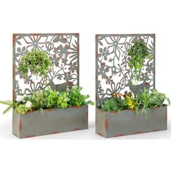 Набор цветочных горшков Costway GT4035CP-2 (Rust) Thumb