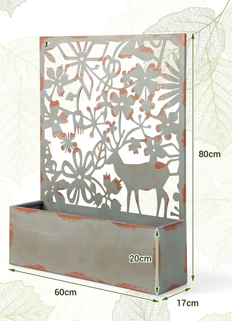 Набор цветочных горшков Costway GT4035CP-2 (Rust) - 3