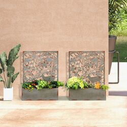 Набор цветочных горшков Costway GT4035CP-2 (Rust) Thumb