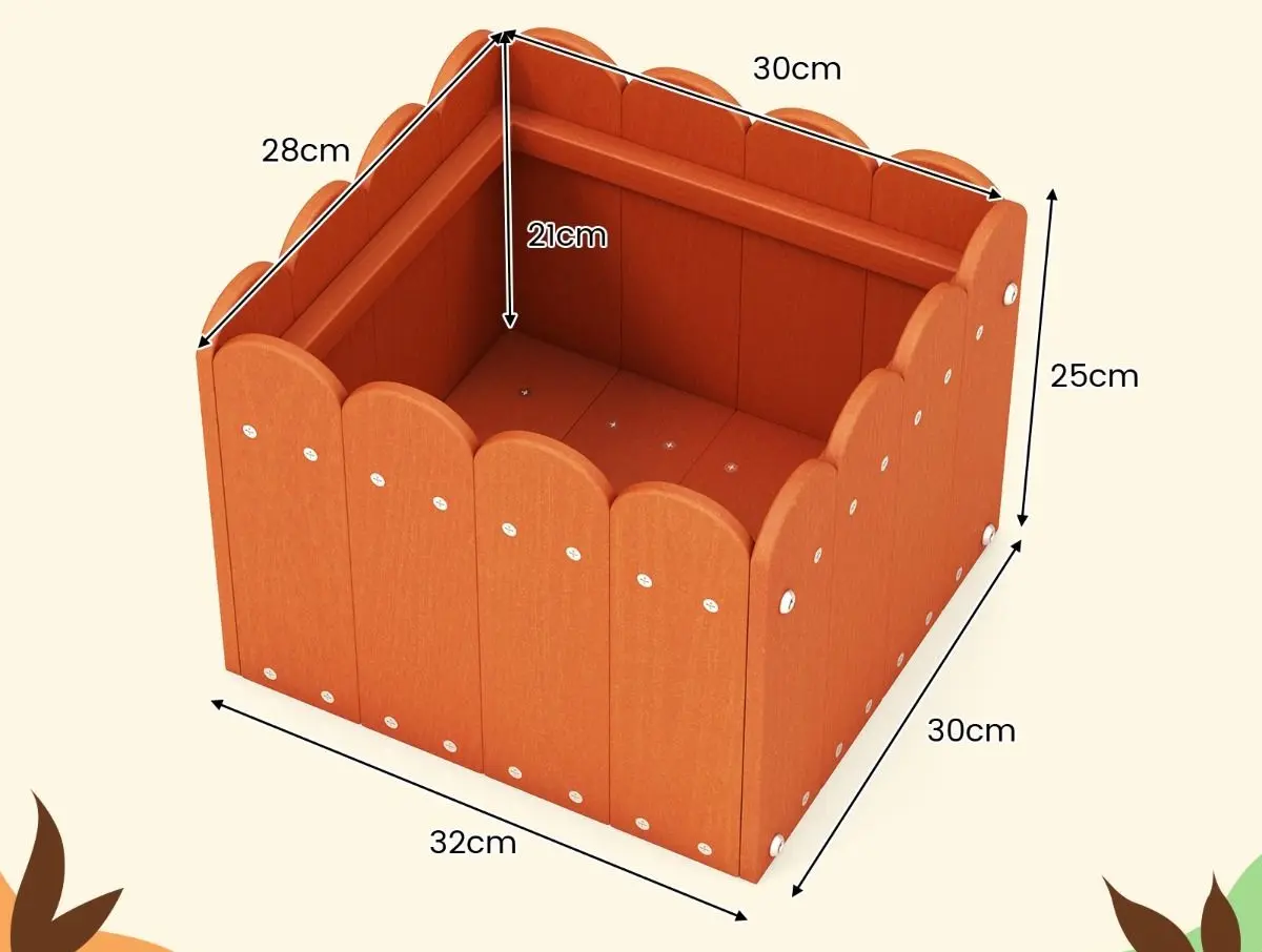 Набор садовых грядок Costway GT4115YW-2 (Orange)