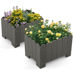 Набор садовых грядок Costway GT4116GR-2 (Grey) Thumb