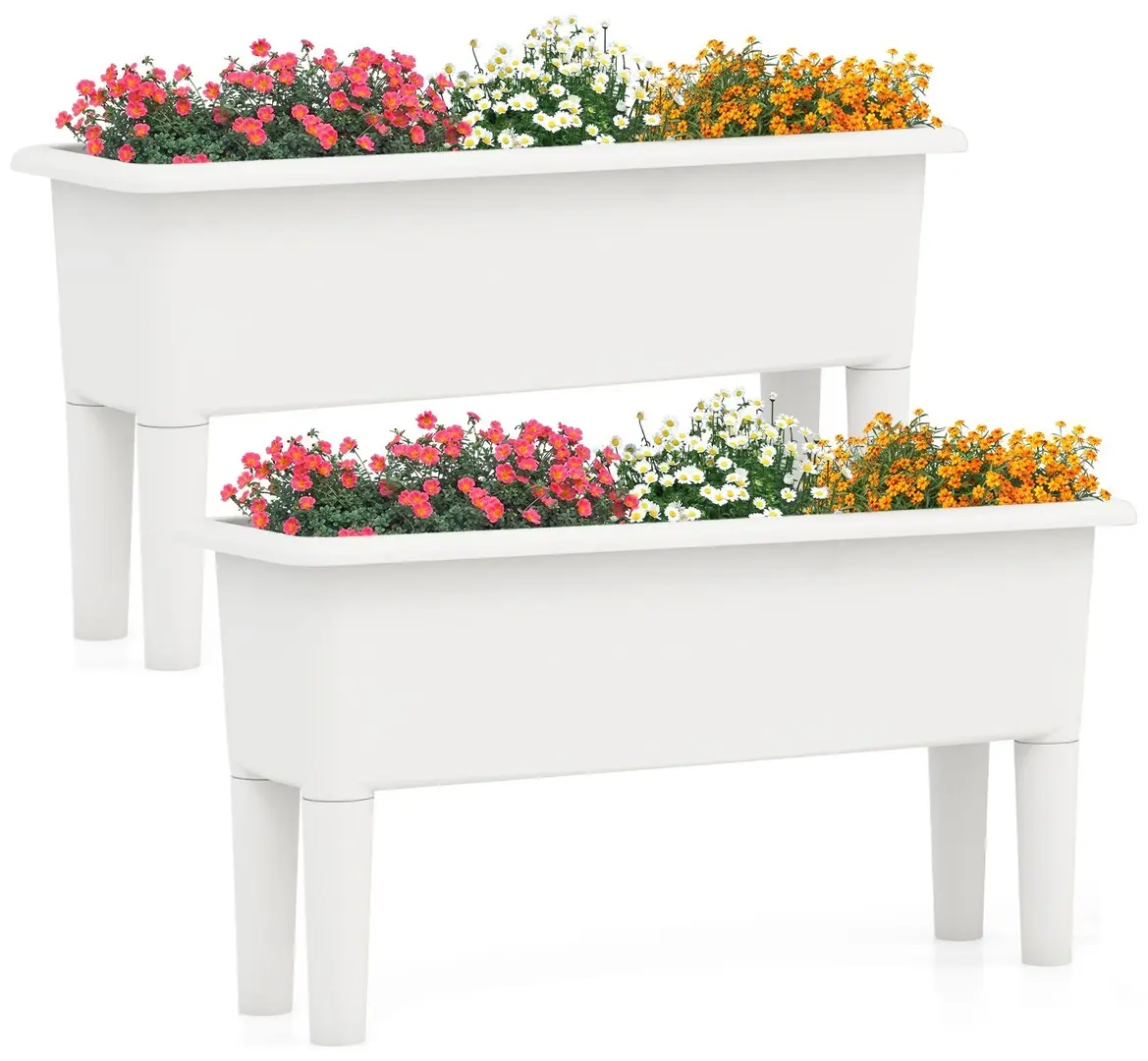 Set paturi de gradina Costway GT4186WH (White)