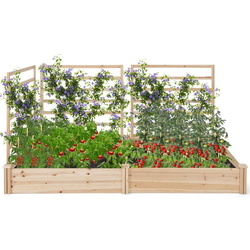Набор садовых грядок + шпалера Costway GT4322NA (Natural) Thumb