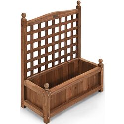 Jardiniera de flori + spalier Costway GT3429 (Dark Brown) Thumb