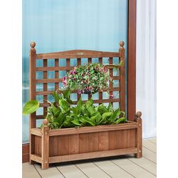 Jardiniera de flori + spalier Costway GT3429 (Dark Brown) Thumb