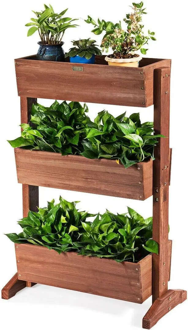 Etajera pentru flori Costway GT3436 (Brown)