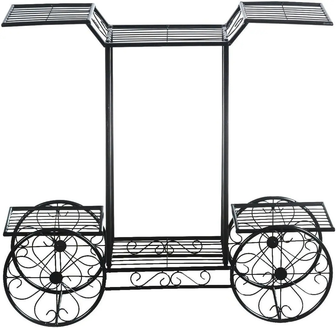 Стеллаж для цветов Costway GT3439 (Black)