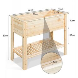 Suport pentru flori Costway GT3474 (Natural) Thumb