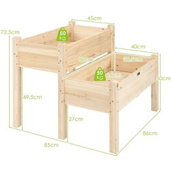 Садовая грядка Costway GT3651 (Natural) Thumb