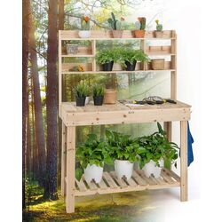 Etajera pentru flori Costway GT3927NA (Natural) Thumb