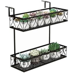 Etajera pentru flori Costway GT3941 (Black) Thumb