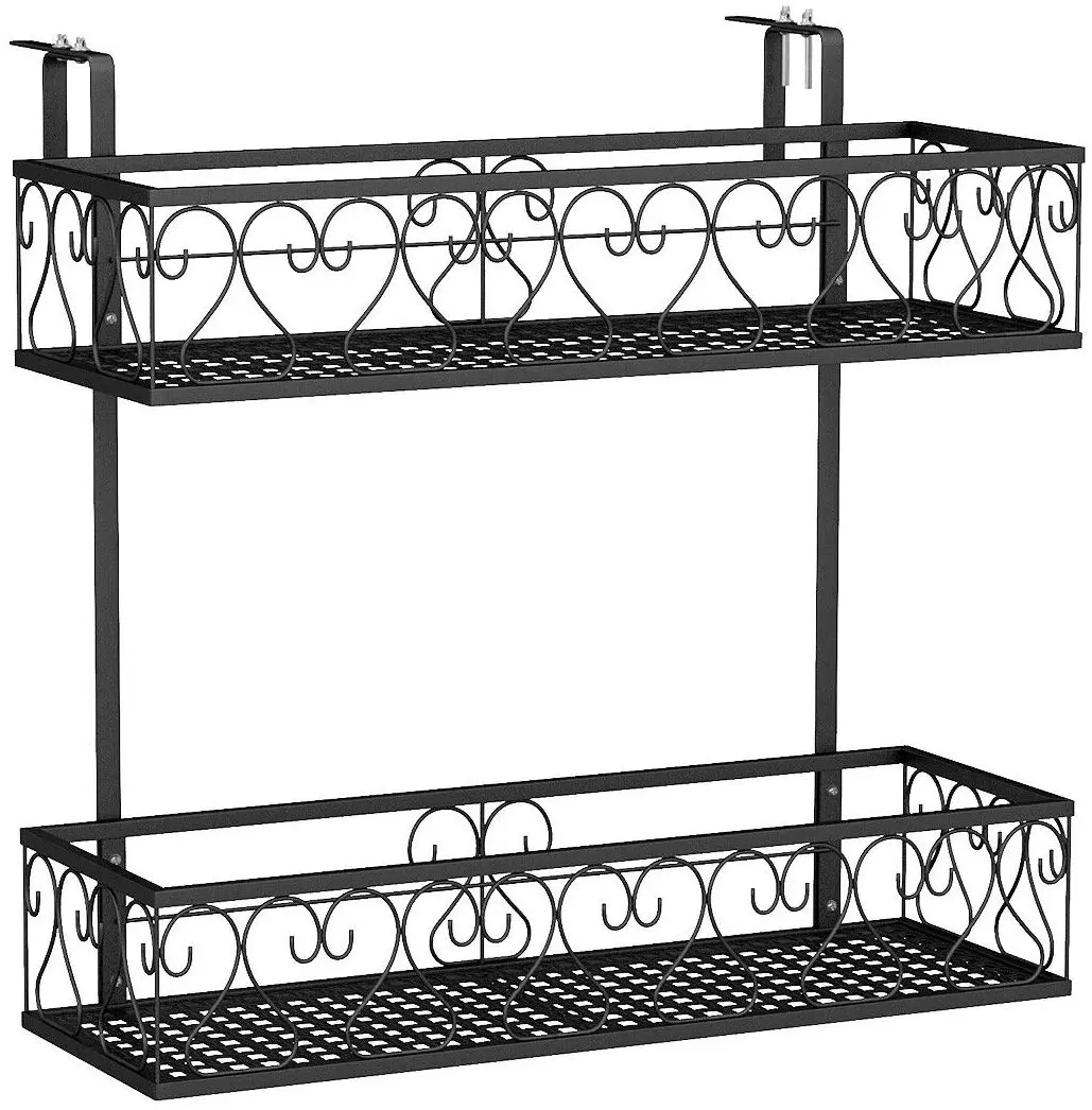 Etajera pentru flori Costway GT3941 (Black)