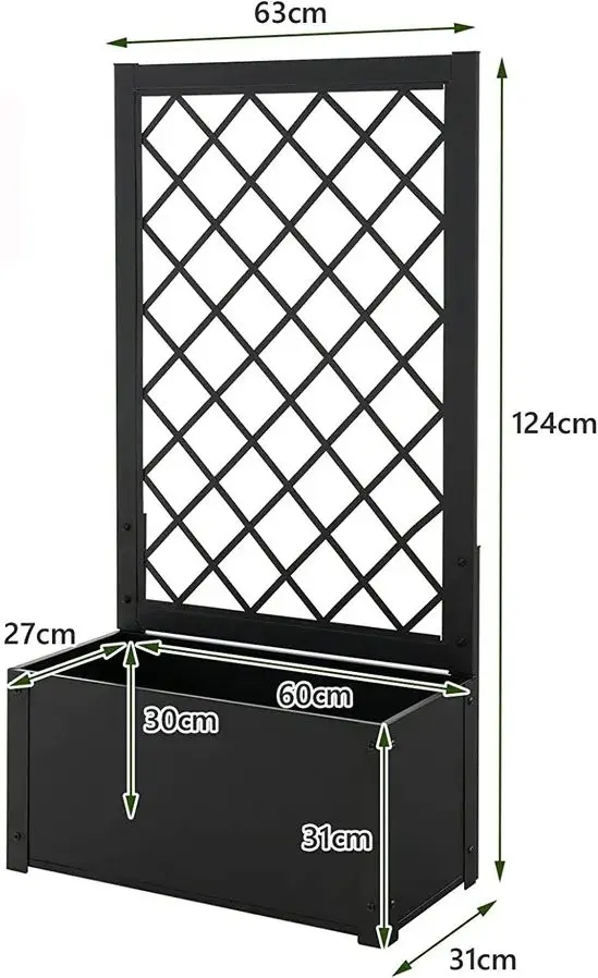 Suport pentru flori Costway GT3986BK (Black) - 2