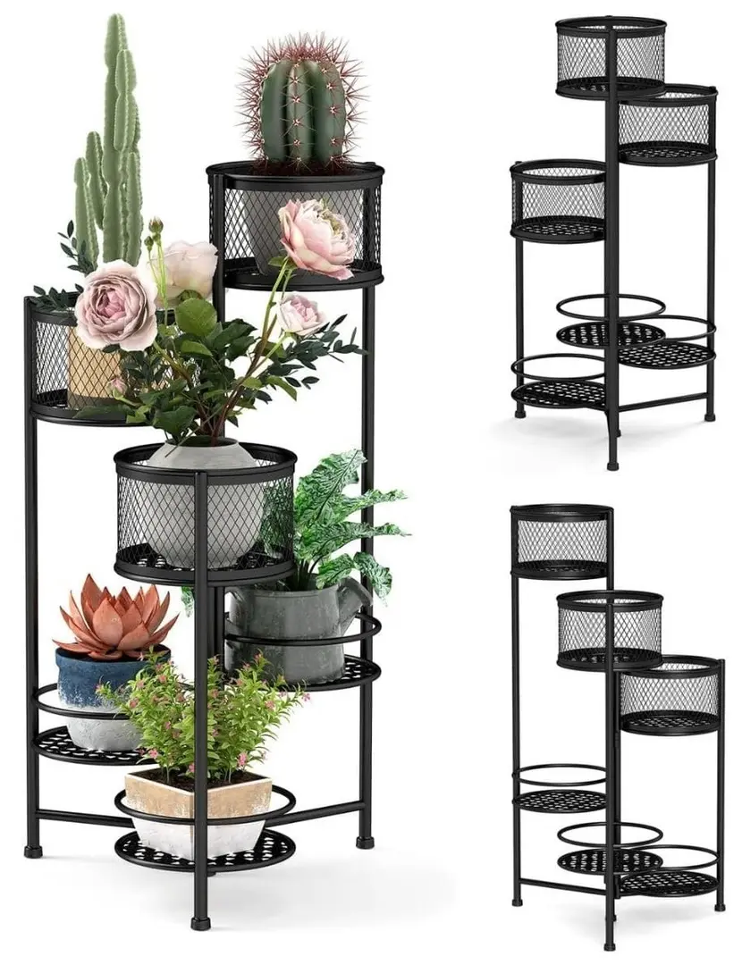 Стеллаж для цветов Costway GT3992DK (Black)